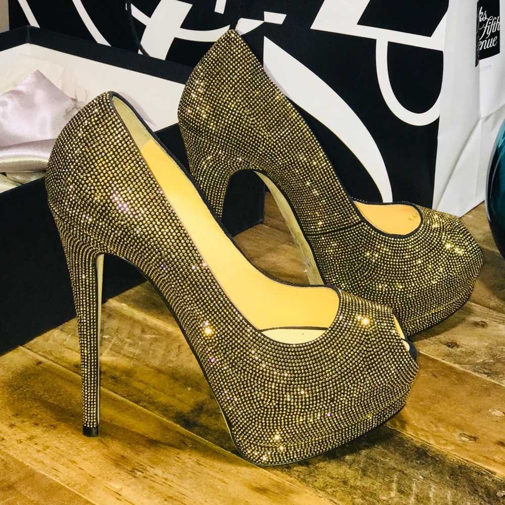 Giuseppe Zanotti Women Gold Pumps - Picture 1 of 8